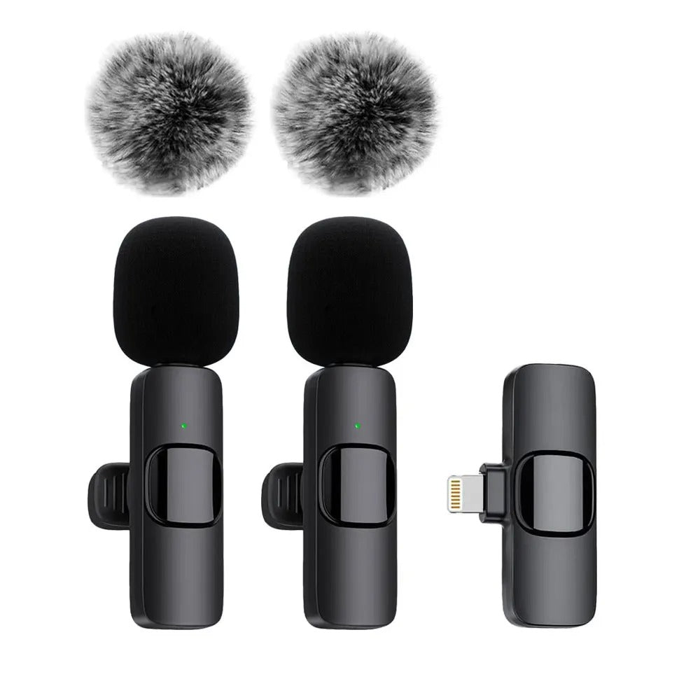 NEW Wireless Lavalier Microphone Audio Video Recording Mini Mic