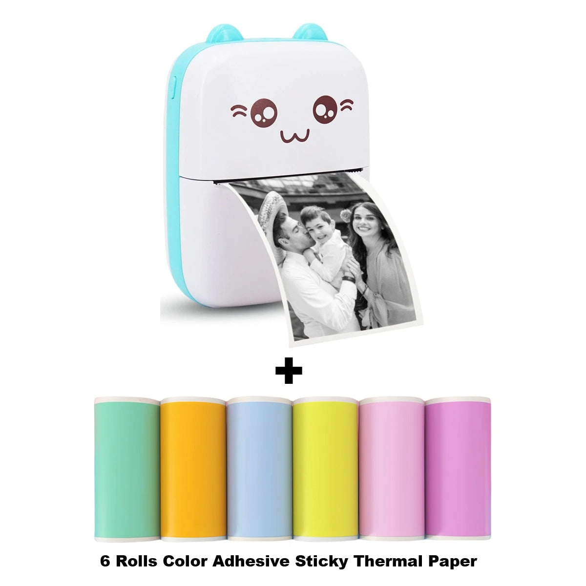 Mini Photo Pocket Printer Portable Ink-free Thermal 57mm Sticker