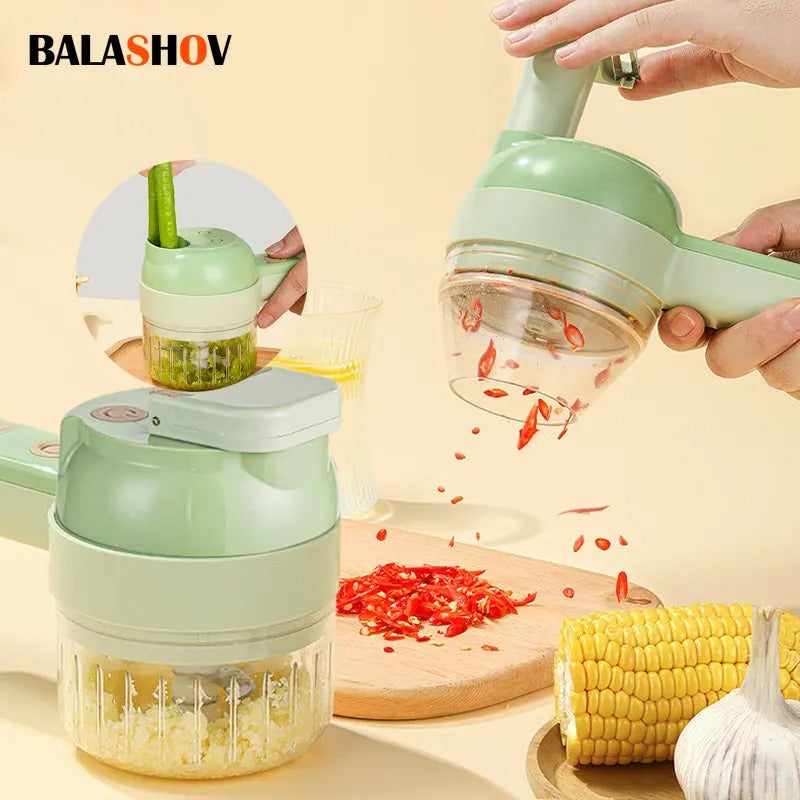 Electric Vegetable Cutter Set Handheld Wireless Electric