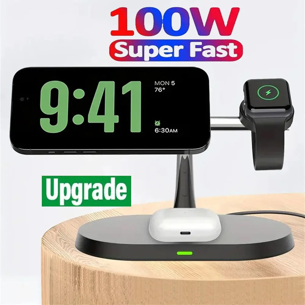 3 in 1 Wireless  fast Charging Stand For iPhone or Samsung or Apple Watch