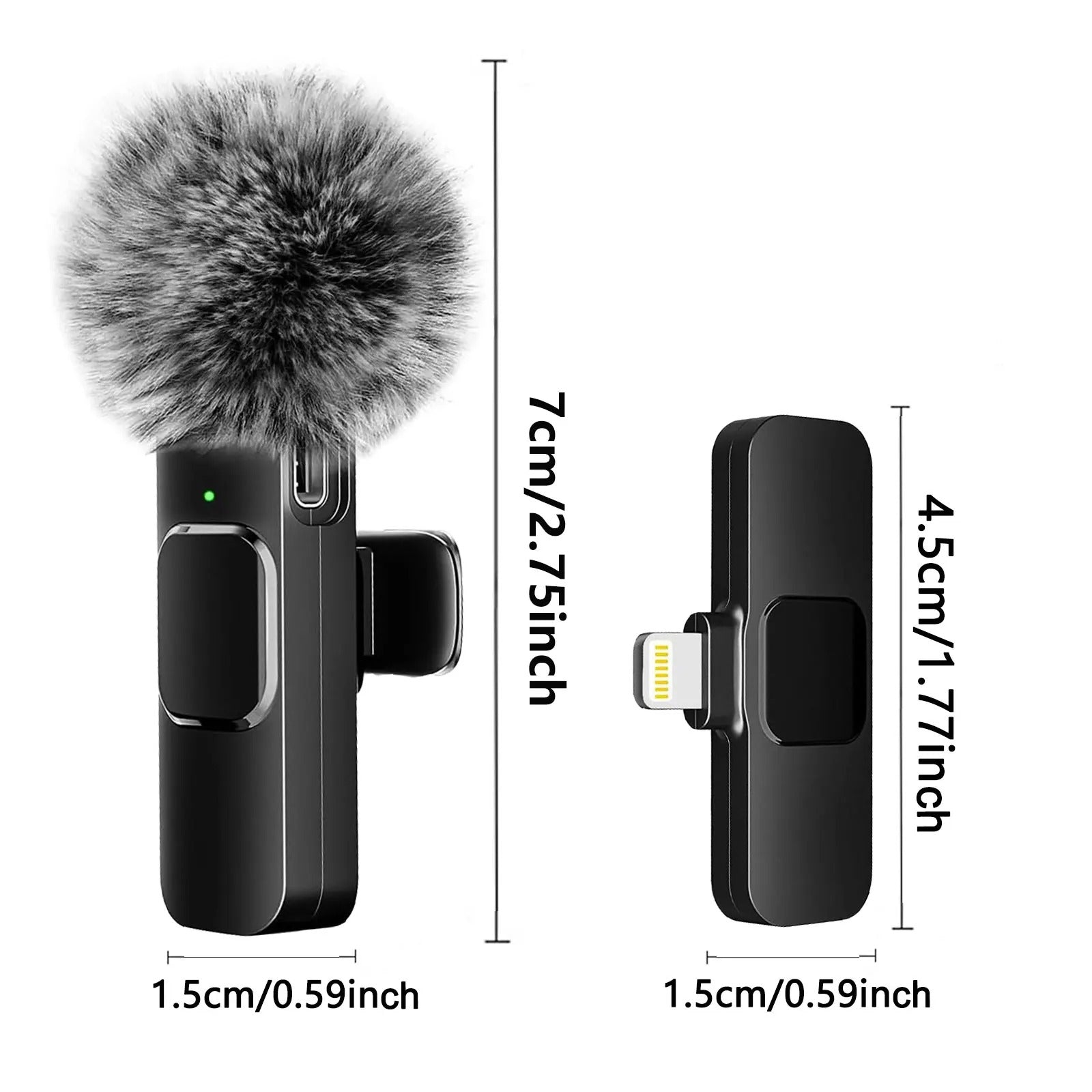 NEW Wireless Lavalier Microphone Audio Video Recording Mini Mic