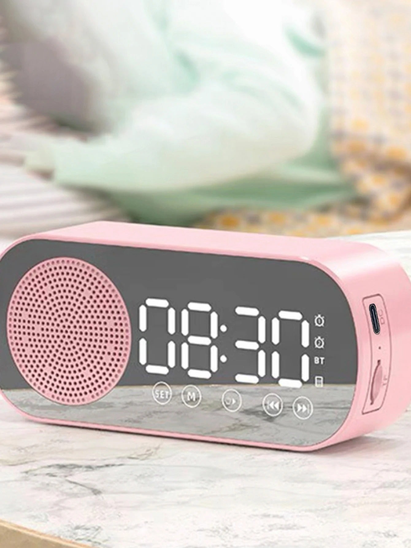 Wireless Bluetooth Speaker, Multi-functional Loud Subwoofer Clock