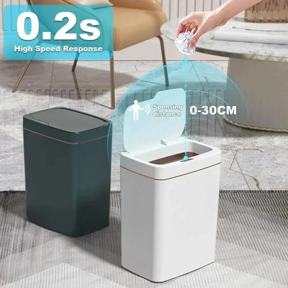 Smart Bathroom Trash Can Automatic Bagging Electronic