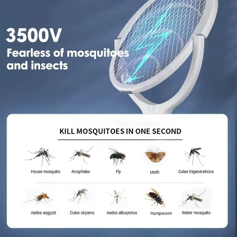 5 In 1 Fast Charging Racket Kill Fly Bug Safety