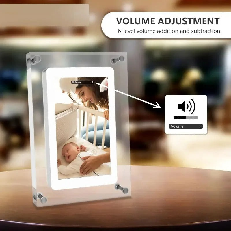 Acrylic Digital Photo Frame 5 Inch 1000mAh IPS Screen 2G Memory