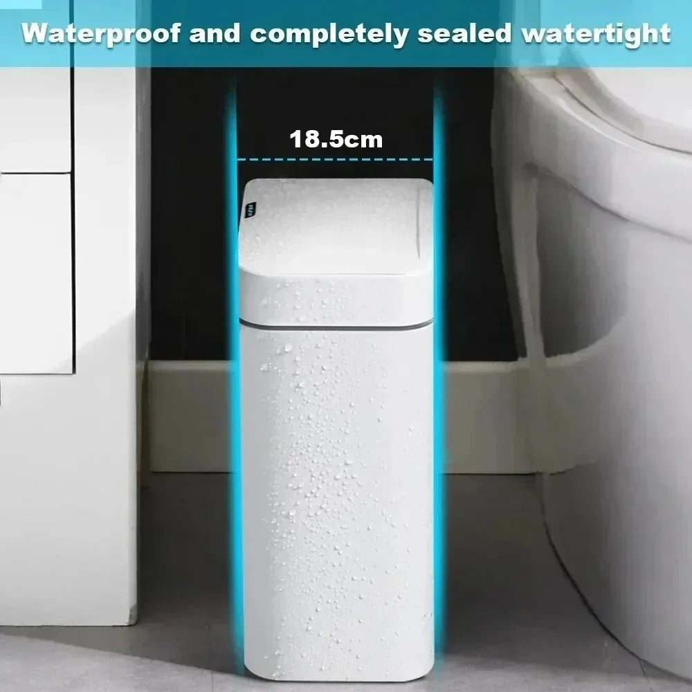 Smart Bathroom Trash Can Automatic Bagging Electronic