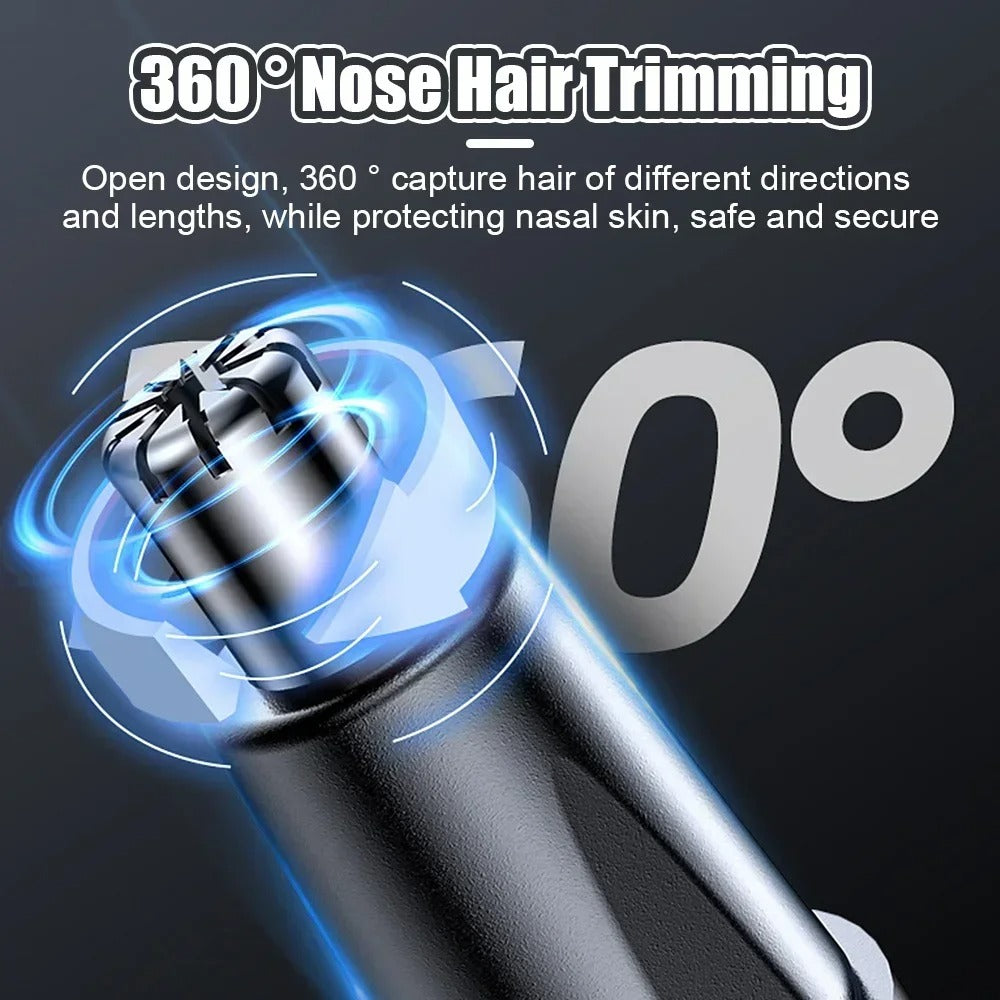 Electric Nose Hair Clipper Rechargeable Multi-kinetic Shaving