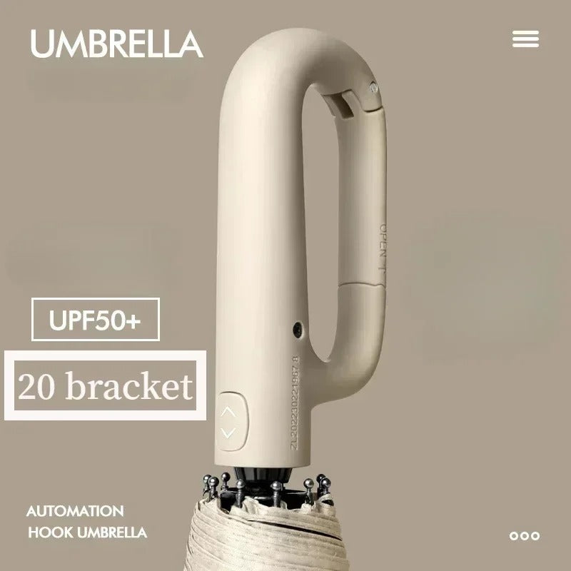 Rain-resistant Dual-purpose UV-resistant Fully Automatic Ring-buckle Umbrella