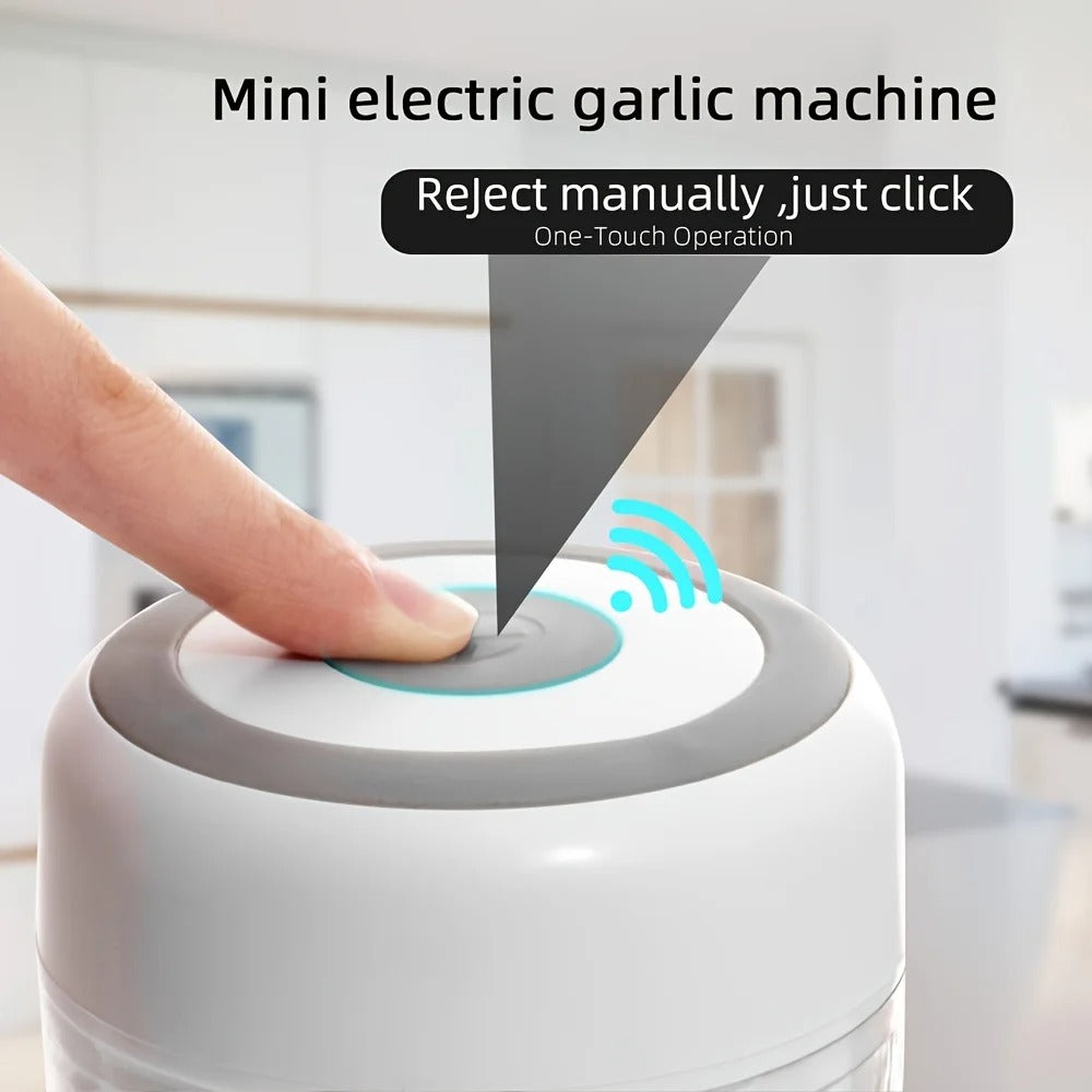 Electric Kitchen Food Chopper Mini Garlic Masher Crusher USB Portable