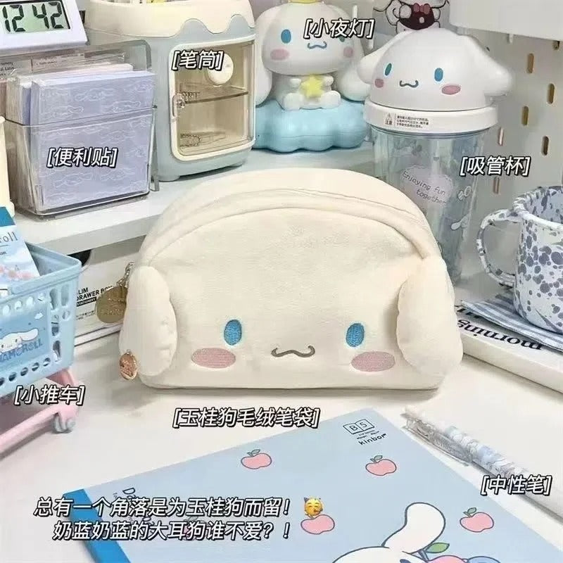 Hello Kitty Plush Bag Anime Sanrio Cinnamoroll Cosmetic Storage Bags