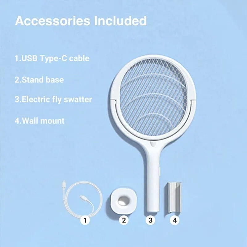 5 In 1 Fast Charging Racket Kill Fly Bug Safety