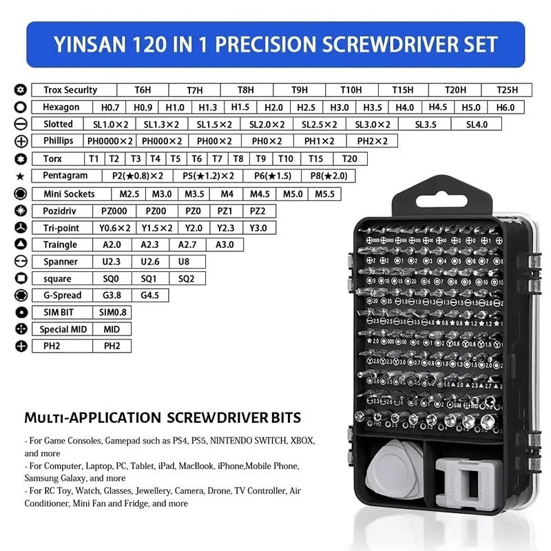 NEW precision screwdriver 115-in-1 set multifunctional professional