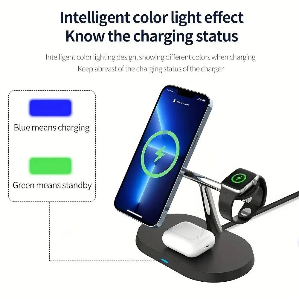 3 in 1 Wireless  fast Charging Stand For iPhone or Samsung or Apple Watch