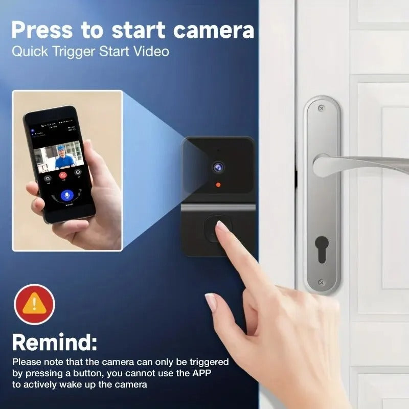 Wireless Doorbell Night Vision Video WiFi HD Camera Security