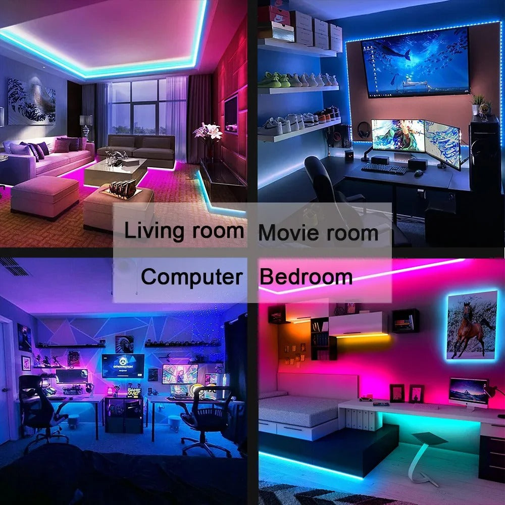 LED Strip Light Bluetooth USB 5050 SMD 5V USB RGB Lights Flexible