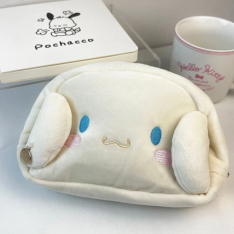 Hello Kitty Plush Bag Anime Sanrio Cinnamoroll Cosmetic Storage Bags