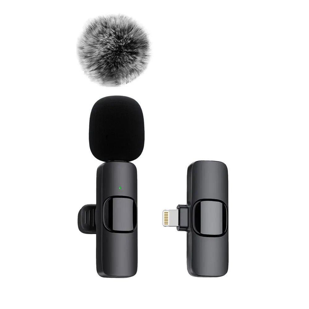 NEW Wireless Lavalier Microphone Audio Video Recording Mini Mic