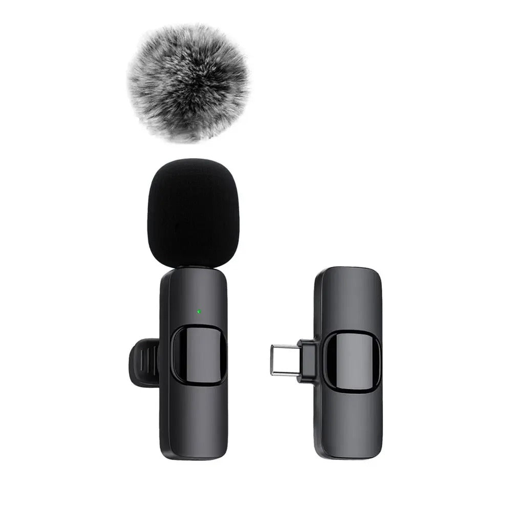 NEW Wireless Lavalier Microphone Audio Video Recording Mini Mic